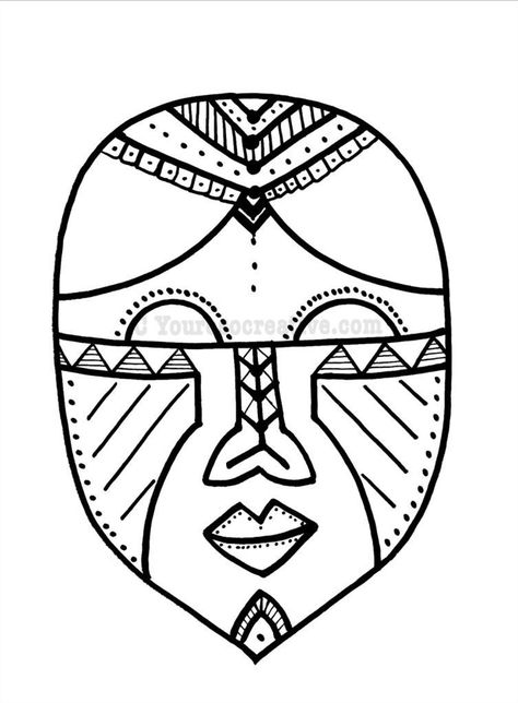 African Mask Template, African Mask Art Project For Kids, West African Masks, African Masks For Kids, Geography Preschool, Multicultural Crafts, Paper Face Mask, Mask Craft, African Art Projects