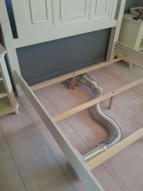 Add finishing lint trap box. Diy Remodeling Ideas, Vent Extender, Diy Floors, Diy Remodeling, Old Home Remodel, Plywood Furniture, Diy Remodel, Remodeling Ideas, Home Repairs