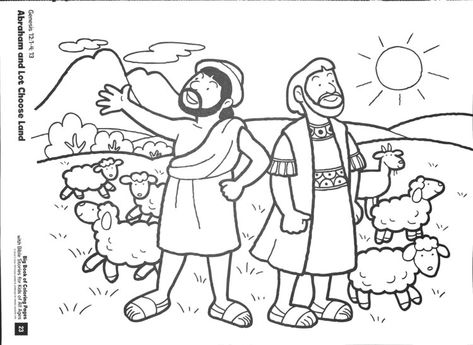 Abraham And Lot, Free Coloring Pictures, Jesus Coloring Pages, Sunday School Coloring Pages, Miracles Of Jesus, Bible Story Crafts, Photo Tag, Preschool Bible, School Coloring Pages