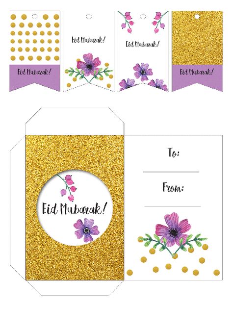 Eidi Envelopes Ideas Printable, Paper Card Ideas, Diy Eid Decorations, Banner Craft, Envelope Design Template, Eid Moubarak, Diy Eid Gifts, Eid Boxes, Eid Envelopes