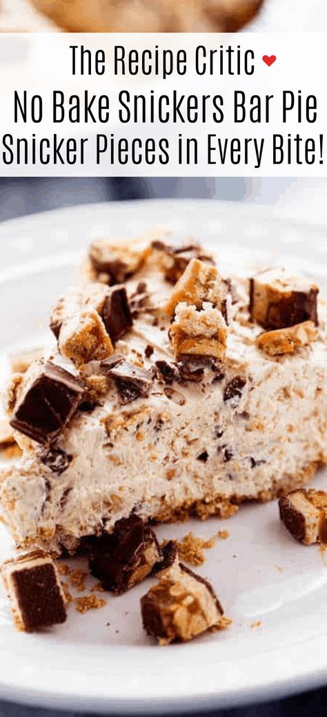 Snickers Dessert, Snickers Pie, Snickers Recipe, No Bake Summer Desserts, Thanksgiving Desserts Easy, Snickers Bar, Cold Treats, Easy No Bake Desserts, Summer Dessert Recipes