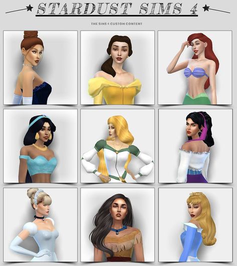 ts4 cc creator website Barbie Sims, Pocahontas Outfit, Pocahontas Dress, Disney Princess Challenge, Fairytale Characters, Stuff I Want, Tiana Dress, Sims 4 Decades Challenge, Disney Princess Hairstyles