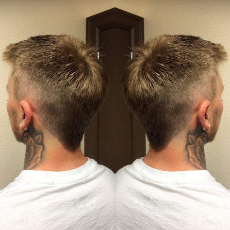 Hair By Miss Kayla - Cosmetologist | Barber | Denver - 303.549.6555 Short Mowhak Hairstyle Mens, Eurohawk Mens Haircut, Semi Mohawk Men Hairstyles, Fohawk Haircut Fade Kids, Fauxhawk Fade Men, Short Mohawk Fade, Styling Extensions, Modern Mohawk, Mohawk Fade