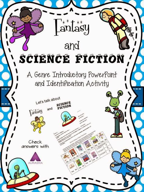 Fantasy and Science Fiction genre activities Fiction Genres, Genre Activities, Mystery Genre, Library Lessons, Quotes By Genres, Science Fiction Books, Fantasy Fiction, Elementary Reading, Sorting Activities