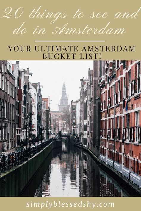 This is your ultimate Amsterdam bucket list. Discover all there is to do and see and eat in Amsterdam. Grab your checklist so you don't miss out on anything when you visit the city of bikes! How many things can you cross off your Amsterdam Bucket list?#amsterdam #amsterdambucketlist #bucketlist #europeantravel #amsterdamtraveltips #travelamsterdam #amsterdamthingstodo #bucketlistideas #travellist Amsterdam What To Do, Visiting Amsterdam, Amsterdam Vacation, Amsterdam Itinerary, Amsterdam Bucket List, Amsterdam Travel Guide, To Do In Amsterdam, Visit Amsterdam, Van Gogh Museum