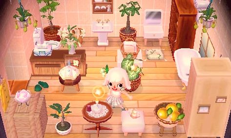 Acnl Interior, Acnl House, Acnl Art, Bathroom Halloween, Motif Acnl, Animal Crossing 3ds, Animal Crossing New Leaf, Ac New Leaf, Happy Home Designer