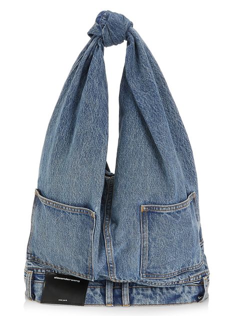 Denim Hobo Bag, Alexander Wang Jeans, Alexander Wang Bag, Denim Projects, Denim Handbags, Diy Handbag, Jeans Bag, Project Inspiration, Mood Board Fashion