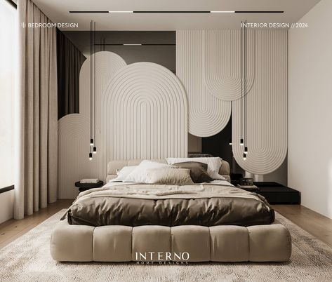 Explore the serene and sophisticated ambiance of our latest bedroom design, characterized by clean lines and a neutral color palette. Tell us what you think of this exquisite space! 💫🏡 Project: #KSA_VILLA_II Location: #ksa Year: 2024 Contact us: Whatsapp: +201003716790 #InternoHomeDesigns #InternoDesign #InteriorStyling #LuxuryInteriors #HomeDecor #InteriorDesign #MasterBedroom #LuxuryLiving #KSA #Oman #Dubai #InteriorInspiration @design_inspiration @designmilk @homeadore @natural_aesthet... Latest Bedroom Designs Interiors 2024, Neutral Bedroom Inspirations, Wall Bed Decor, Bedroom Ideas 2024, Master Room Ideas, Bedroom Modern Ideas, Bed Back Wall Design, Modern Neutral Bedroom, Latest Bedroom Designs