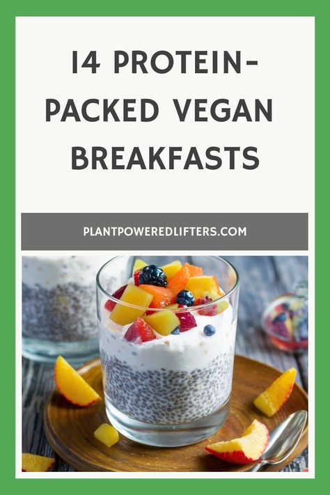 Want a high-protein, plant-based breakfast to start your day? Look no further! High Protein No Meat Breakfast, High Protein Vegan Breakfast Easy, Vegan Breakfast To Go, 30g Protein Breakfast Vegan, High Protein Plant Based Breakfast, High Vegan Protein, Plant Based Foods List, Plant Protein Recipes, Vegan Protein Breakfast