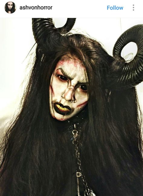 Krampus makeup Krampus Makeup, Krampus Costume, Costume Inspo, Halloween Face, Face Makeup, Halloween Face Makeup, Design Inspiration, Halloween, Makeup