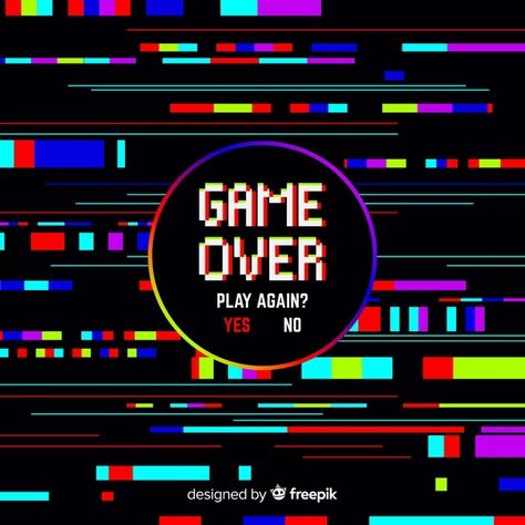 Fondo game over con distorisión | Free Vector #Freepik #freevector #fondo #abstracto #tecnologia #circulo Video Game Backgrounds, Png Outfits, Game Over, Glitch Wallpaper, Futuristic Background, Gray Walls, Game Logo Design, Gaming Banner, Computer Gaming