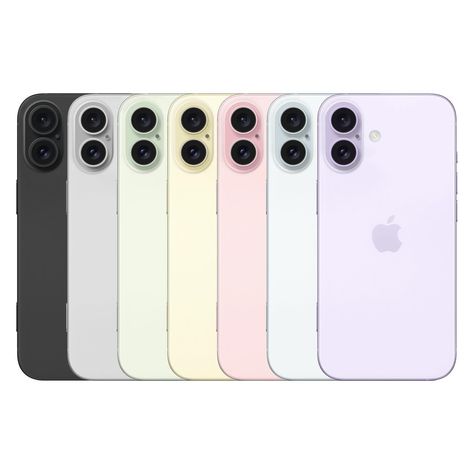 The iPhone 16 Plus will reportedly be available in these colors: - Black - White - Green - Yellow - Pink - Blue - Purple Source: Fixed focus digital (Weibo) Iphone 16 Plus Colors, Iphone 16 Pink, Iphone 16 Plus, White Wallpaper For Iphone, Android Phone Hacks, Valentines Party Decor, Apple Headphone, Essence Makeup, Glitter Iphone Case