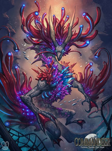 ArtStation - Commandeer : Coral Reef Dragon, Titapa Khemakavat (Sa-Dui) Creature Ideas, Mythical Dragons, Fantasy Beasts, Dragon Pictures, Fantasy Monster, Fantasy Creatures Art, Dragon Artwork, Creatures Art, Mythical Creatures Art