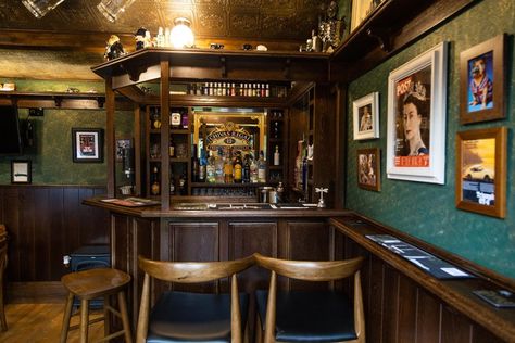 Little English Pub — My Little Pub English Pub Interior, Home Pub Ideas, Irish Pub Interior, Irish Pub Design, Irish Pub Decor, Backyard Pub, Pub Interior Design, Pub Interior, English Pub