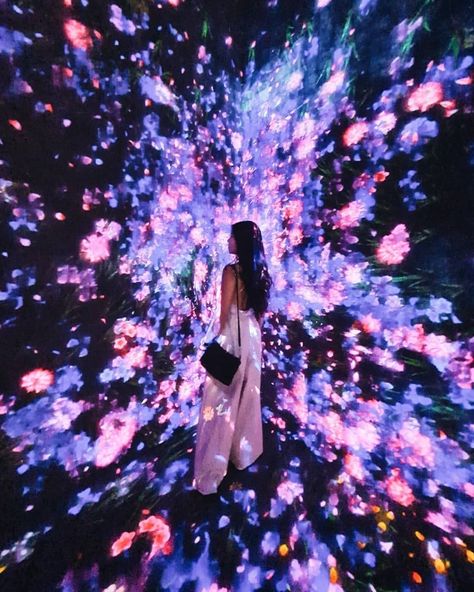 Teamlab Borderless Tokyo, Team Lab Tokyo, Team Lab, Teamlab Borderless, Paradise Places, Experiential Art, Book Cover Background, Tokyo Japan Travel, Dreamy Photography