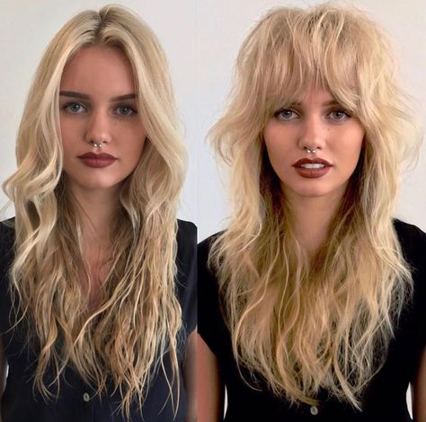 11 Gorgeous Reasons Why Curtain Bangs Rule | Beauty Launchpad Dramatic Hair, Textured Curly Hair, Mullet Haircut, Creative Hair Color, Choppy Layers, Shaggy Haircuts, Gray Hair Cuts, Thick Curly Hair, Short Bangs