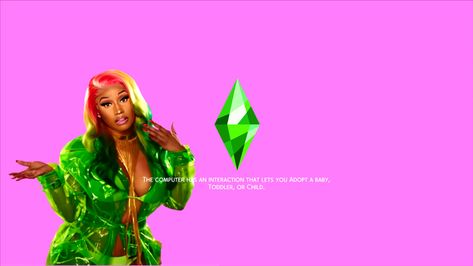 Sims 4 Loading Screen Cc Nicki Minaj, Sims 4 Loading Screen Nicki Minaj, Nicki Minaj Sims 4 Loading Screen, Sims 4 Nicki Minaj Cc, Nicki Minaj Barbie Dreams, Sim4 Mods, Sims Finds, Female Sims, Nicki Minaj Barbie