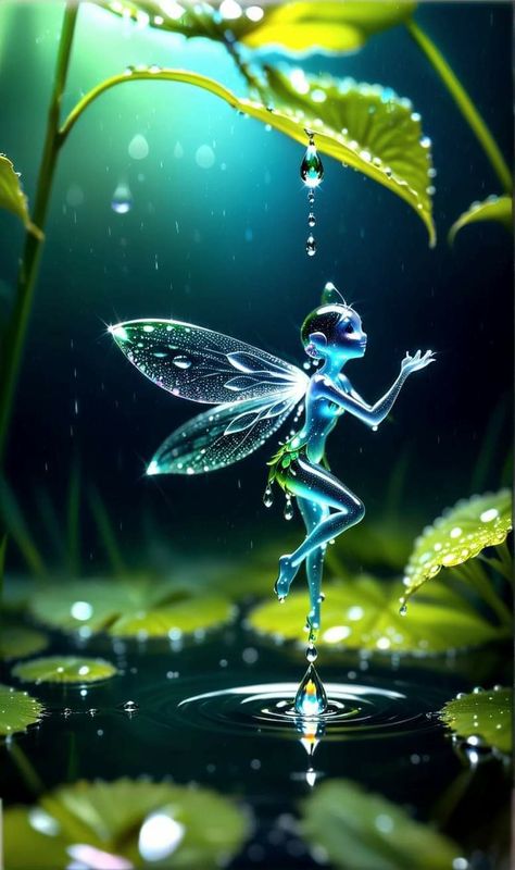 Fae Creatures, Fantasy Poster, Faery Art, Water Fairy, Mythical Creatures Fantasy, Fairy Images, Pixies Fairies, Fairy Dragon, Fairy Pictures