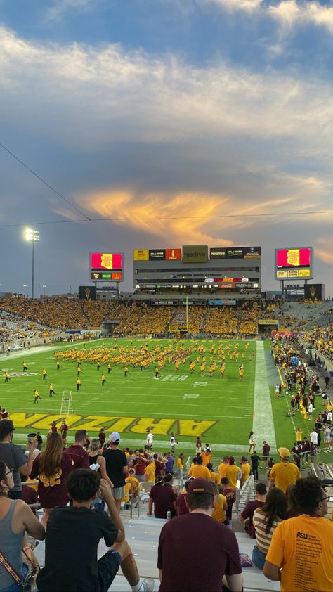 first game of the season asu ‘23 #asu Asu Aesthetic, Dream College, Girls Diary, Arizona State University, Alma Mater, Arizona State, First Game, Arizona, University