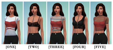 hey! i really need some accessory bras and... : MMFINDS Sims 4 Undershirt Accessory, One Two Three, Sims 4 Cc Finds, Cc Finds, Sims 4 Cc, Sims 4, Sports Bra, I Love, Thank You