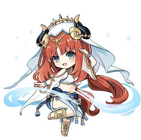 Nilou Chibi, Chibi Icon, Icon Widget, League Of Legends, Anime Fanart, Genshin Impact, Fan Art, Anime, Art