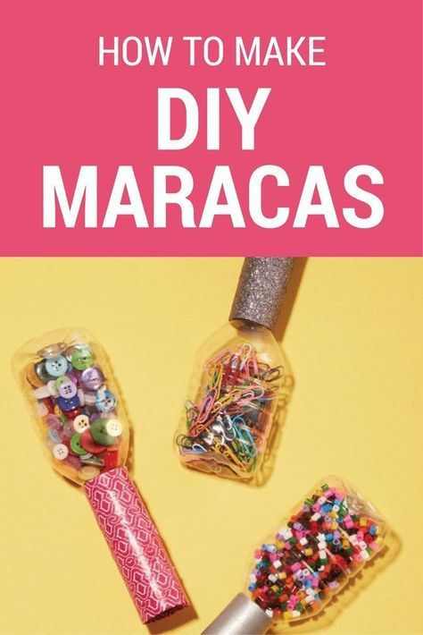 Get ready to shake it off! These easy DIY maracas are made out of water bottles! Diy Maracas For Kids, Maracas Diy, How To Make Maracas, Diy Maracas, Music Instruments Kids, Music Instruments Diy, Goddess Party, Instrument Craft, Homemade Musical Instruments