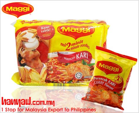 Maggi Instant Curry Noodles. Noodles Maggi, Maggie Noodles, Mi Goreng, Pineapple Jelly, Maggi Noodles, Satay Sauce, Plum Sauce, Curry Noodles, Black Bean Sauce