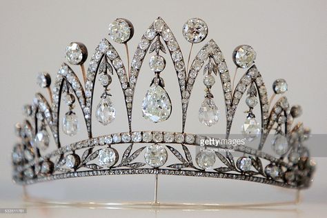 The Empress Josephine Tiara, c. 1890. Found in the collection of Houston Museum of Natural Science. (Photo by Fine Art Images/Heritage Images/Getty Images) Empress Josephine, Rare Diamond, Imperial Crown, Royal Crowns, Royal Tiaras, Diamond Tiara, Royal Jewels, Royal Jewelry, Crown Jewels