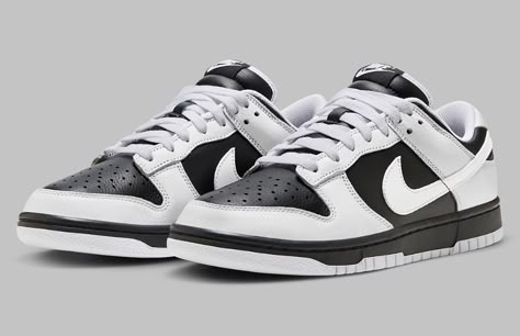 Nike Dunk Low Reverse Panda, Dunk Nike, Panda Shoes, Retro Basketball Shoes, Dr Shoes, Basket Style, All Nike Shoes, Popular Sneakers, Blue Ivy