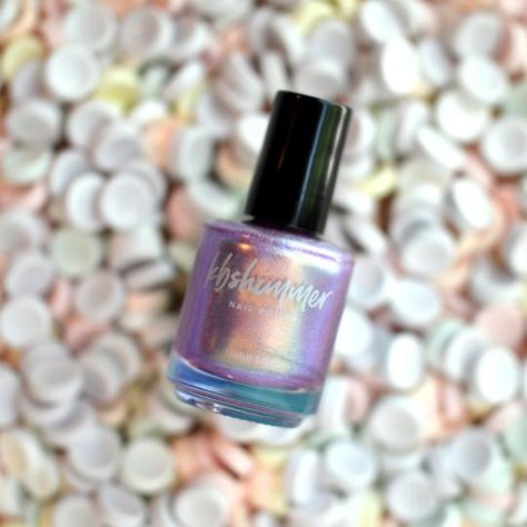 KBShimmer - Nail Polish - Such A Smartie - Nail Lacquer at Beyond Polish Halo Nails, Candy Wafers, Lavender Background, Peach Tones, Pastel Candy, Holographic Nail Polish, Nice Nails, Super Nails, Indie Nail Polish