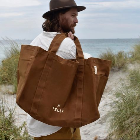 These new bags have been flying out of the shop, so we’ve just restocked! 🖤⁠ Available in-store 10am-4pm or shop online.⁠ ⁠ These are really amazing gifts too if you want to be organised with Christmas presents!⁠ ⁠ #curatorscollective #coolerbag Beach Canvas Bag, Canvas Tote Bag Design, Best Beach Bag, Beach Ware, Large Beach Bags, Canvas Beach Bag, Mens Bags Fashion, Guys Clothing Styles, Canvas Bags