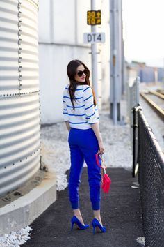 Blue Pants Outfit, Royal Blue Pants, Steet Style, Royal Clothing, Black Jeans Outfit, Blue Suede Shoes, Royal Outfits, Virtual Fashion, Blue Outfit