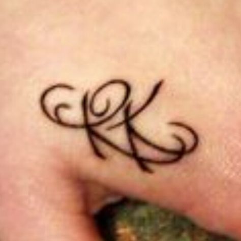 R+K tattoo K Tattoo, Infinity Tattoos, Initial Tattoo, Wedding Tattoos, S Tattoo, Tattoo Lettering, Infinity Tattoo, Tatting, Tattoo Ideas