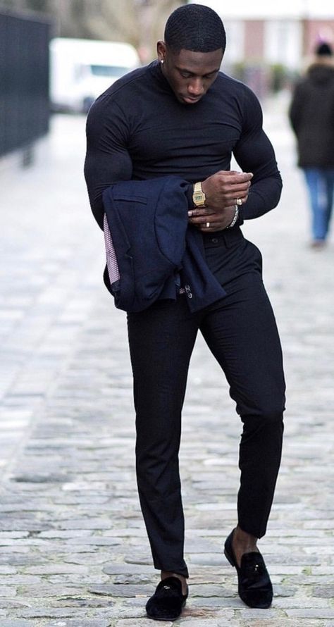 Black Man Fashion Classy, Black Man Fall Fashion, Dark Skin Men Outfits Mens Fashion, Black Ceo Aesthetic Men, Black Grown Men, Fine Dinning Outfits, Black Mens Casual Outfits, Black Men Dressed Up, Grown Men Outfits