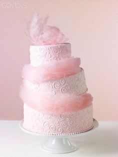 candyfloss cloud cake - Google Search - Use blue candyfloss on top of cake? As clouds?*** Cotton Candy Wedding, Cotton Candy Cakes, Cotton Candy Party, Candy Wedding, Wedding Treats, Fairy Floss, Themed Wedding Cakes, Candy Cake, Candy Floss