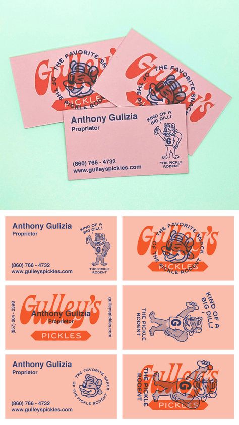 70s Business Card, Quirky Business Cards, Cool Business Card Design, Graphic Designer Business Card Ideas, Business Card Design Coffee, Coffee Business Card, Funky Business Cards, Restaurant Business Card Design, Fun Business Cards