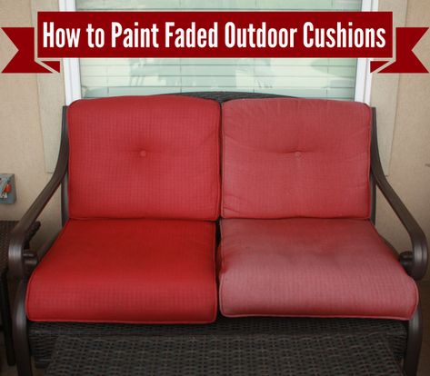 Refreshed Patio Table | Denise Designed Pintura Exterior, Patio Furniture Cushions, Patio Cushions, Redo Furniture, Patio Table, Outdoor Projects, Outdoor Entertaining, How To Paint, Outdoor Cushions