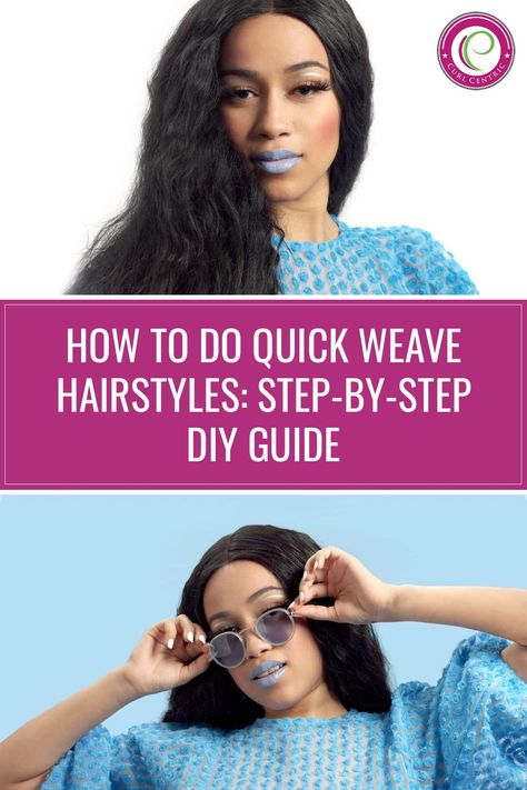 In need of an emergency DIY quick weave? This post will show you how to do quick weave hairstyles in all of DIY fashion. Click to go through the whole step-by-step! Diy Quick Weave, Natural Clarifying Shampoo, Curly Hair Regimen, Long Bob Styles, Curly Hair Growth, Weave Hairstyles Braided, Aliexpress Hair, Transitioning Hairstyles, Weave Styles