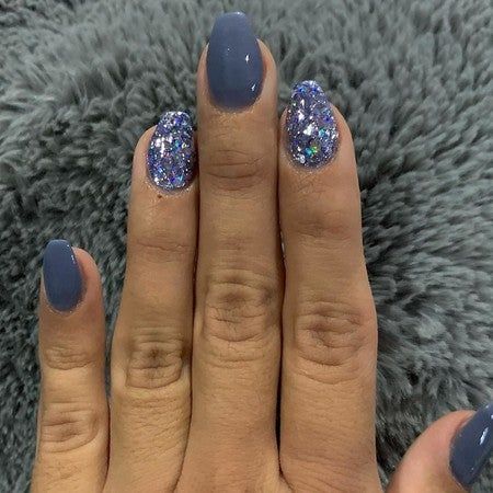 Call Dip Nails, January Nail Dip Ideas, Gel Powder Nails Designs, Light Blue Nails Winter, Winter Nails Dip Powder Colors, January Dip Nails Ideas, Solid Color Nail Ideas, Dip Powder Nails Colors, Nail Dipping Powder Colors