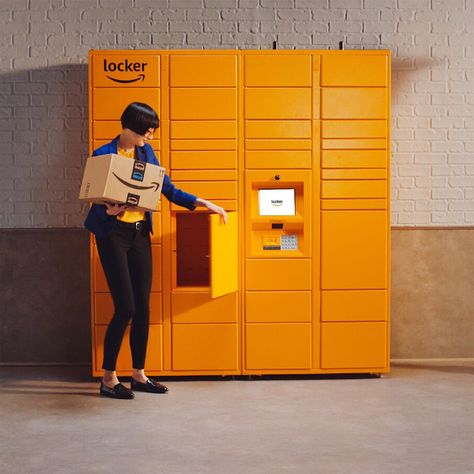 Amazon Locker, Mail Room, Locker Designs, Amazon Orders, College Park, Self Service, Vending Machine, User Experience, Online Retail