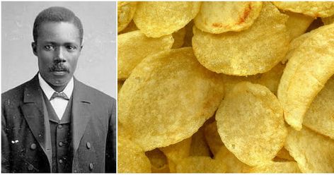 Every time a person crunches into a potato chip, he or she is enjoying the delicious taste of one of the world's most famous snacks – a trea... Who Invented Potato Chips, George Crum, Small Summer House, Black Inventors, Poster Boards, History Poster, French Fried Potatoes, Boards Ideas, Party Snack Food