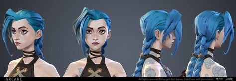 Jinx Cosplay, Arcane Jinx, Model Sheet, Character Sheet, Character Modeling, League Of Legends, Art Style, Art Reference, Concept Art