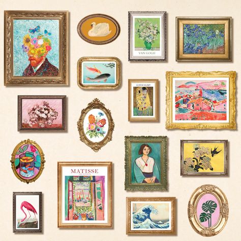 PRICES MAY VARY. Eclectic Wall Art: Eclectic bedroom is about filling your room with personality. It's fun, funky, and full of visual interest. The maximalist wall decor will give your space a chic update Funky decor for your livingroom, bedroom, home office, college dorm, kitchen, dining room, or coffee shop. These small eclectic art prints wall decor will set your home apart from other cookie-cutter houses Set Includes: 3pcs 8x10" eclectic gallery wall prints aesthetic, 6pcs 5x7" retro art pri Funny Gallery Wall Prints, Gallery Travel Wall, Anthropologie Inspired Home Office, Eclectic Bedroom Wall Decor, Bedroom Wall Decor Black And White, Eclectic Minimalist Decor Kitchen, Gallery Wall Bookshelf, 2 Large Pictures On Wall, Wall Art Styling