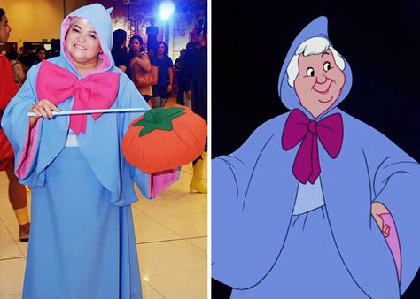 Fairy Godmother, Cinderella Cinderella Fairy Godmother Costume, Godmother Costume, Pop Culture Costumes, Fairy Godmother Costume, Disney Cosplay Ideas, Cinderella Fairy Godmother, Disney Princess Costumes, Cartoon Cosplay, Creative Mom