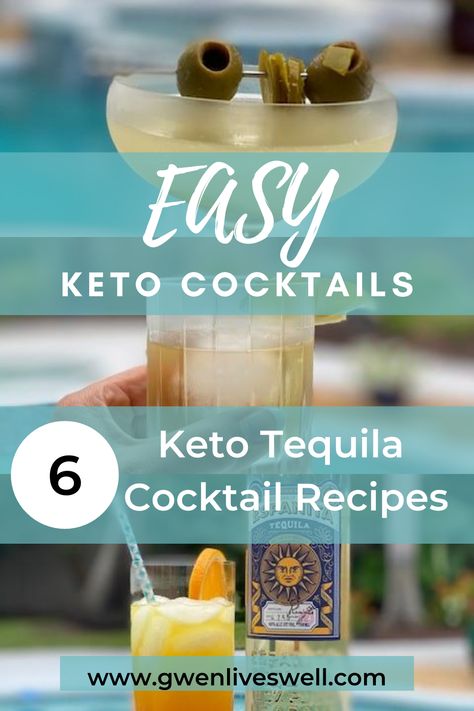 Easy Low carb keto tequila cocktails that will keep you on macro track! Favorites like margaritas, mojitos, and Tequila Sunrise plus three more. keto cocktails | keto tequila drinks easy | easy keto cocktails #ketocoktails #tequilacocktails #lowcarbcocktails #summercocktails #summerentertaining #espanitatequila #ketofriendlyrecipe #ketofriendlycocktails Keto Tequila Drinks Easy, Keto Tequila Drinks, Tequila Drinks Easy, Tequila Sunrise Recipe, Keto Beverages, Keto Tacos, Tequila Recipe, Low Carb Cocktails, Keto Cocktails