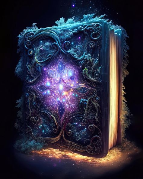 Magic Book Aesthetic, Magic Book Art, Fantasy Book Art, Fairy Wizard, Fantasy Books Magic, Wizard Book, Magical Books, Fantasy Wallpaper, Magic Books