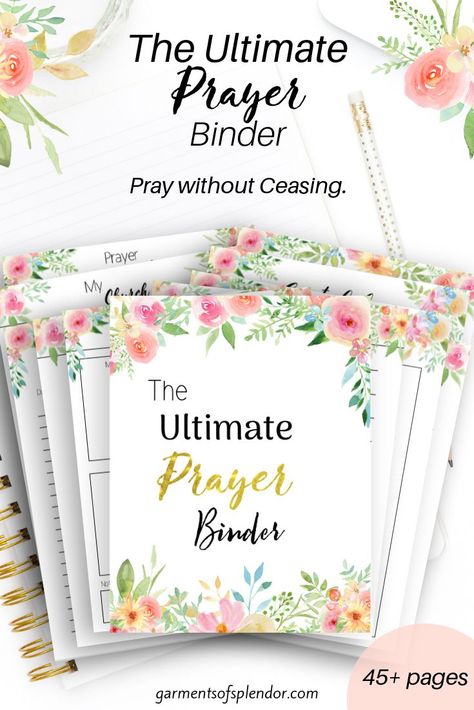 Prayer Binder Ideas, Prayers Journal, Prayer Journal Template, Prayer Journal Printable, Study Printables, Gods Princess, Prayer Journals, Journaling Stickers, Verse Mapping