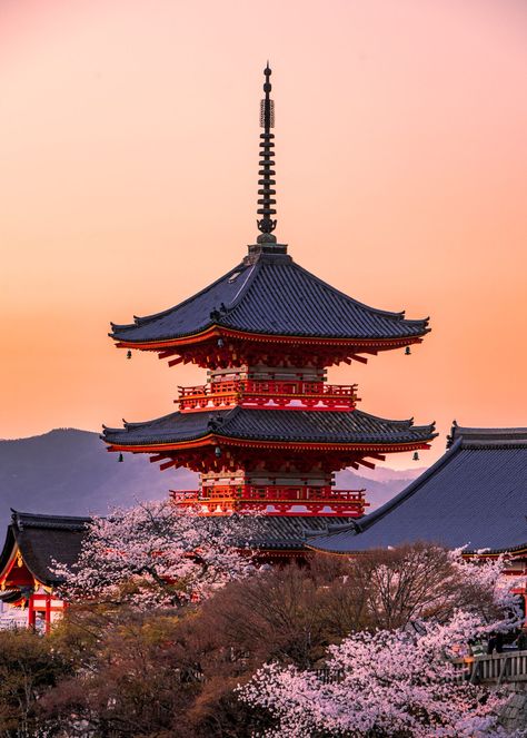 most Instagrammable places in Kyoto Japanese Places To Visit, Temples In Japan, Hokkaido Japan Aesthetic, Japan Places Aesthetic, Japan Astetic, Kyoto Wallpaper, Kyoto Japan Aesthetic, Kyoto Aesthetic, Sunset In Japan