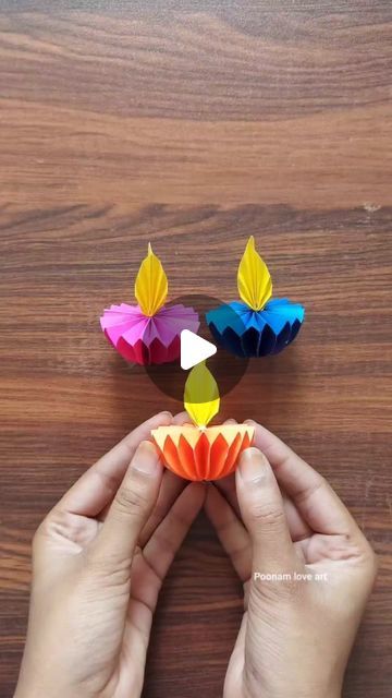 Diy Paper Diyas Diwali, Diwali Diya Craft Ideas, Diwali Decorations At Home Craft, New Diwali Decoration Ideas, Diwali Related Craft, Paper Diyas For Diwali Diy Craft, Diwali Decoration With Flowers, Crafts For Diwali Decoration, Diwali Decoration Craft Ideas