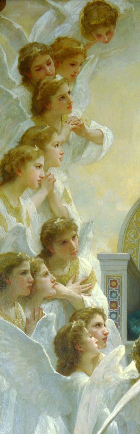 angeles de William Bouguereau 2 Angels In The Sky, William Bouguereau, Adolphe Bouguereau, William Adolphe, William Adolphe Bouguereau, Dante Alighieri, Ange Demon, Art Classique, Angel Painting